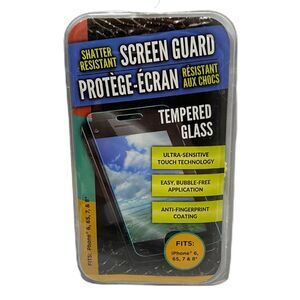 Shatter Resistant Tempered Glass Screen Protector For iPhone 6 6S 7 And 8